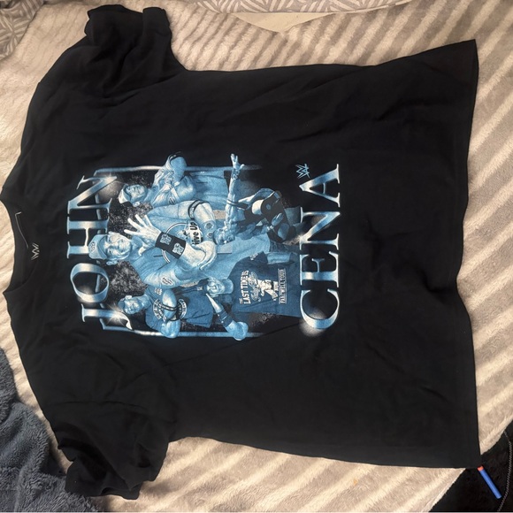 WWE John Cena Black and Blue Graphic Tee - Picture 2 of 3